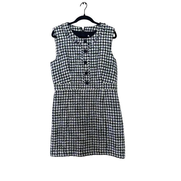 New Veronica Beard Julie Sleeveless Tweed Dress in Blue/Pinegrove Multi sz 12 - Picture 1 of 10